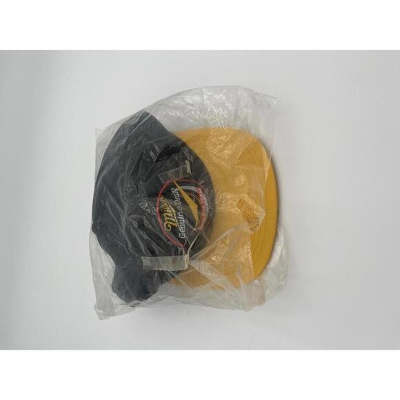 Vintage New Miller Genuine Draft Black and Yellow Snapback Hat - Picture 2 of 6